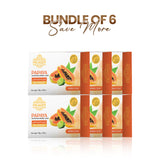 Picardy Papaya Herbal Soap - Pack of 6