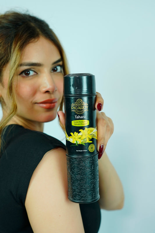 Picardy Beauty talcum powder, Picardy Beauty skin care,  Refreshing talcum powder for daily use, Sweat control body powder, Long-lasting fragrance talcum powder, Soft and smooth skin powder, Best talcum powder in Pakistan, Picardy Beauty Pakistan, Best talcum powder in Pakistan