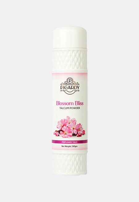 Picardy Beauty Blossom Bliss Talcum Powder, Picardy Beauty talcum powder, Picardy Beauty skin care, Refreshing talcum powder for daily use, Sweat control body powder, Long-lasting fragrance talcum powder, Soft and smooth skin powder, Best talcum powder in Pakistan, Picardy Beauty freshness powder