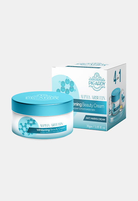 Picardy Beauty alpha arbutin cream, Alpha arbutin whitening cream Pakistan, 4 in 1 beauty cream, Best whitening cream in Pakistan, Picardy alpha arbutin face cream, Skin brightening cream Pakistan, Natural alpha arbutin cream, Daily use beauty cream, Pakistani skincare cream, Picardy Pakistan skincare