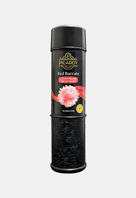 Picardy Black Red Buccate Talcum Powder